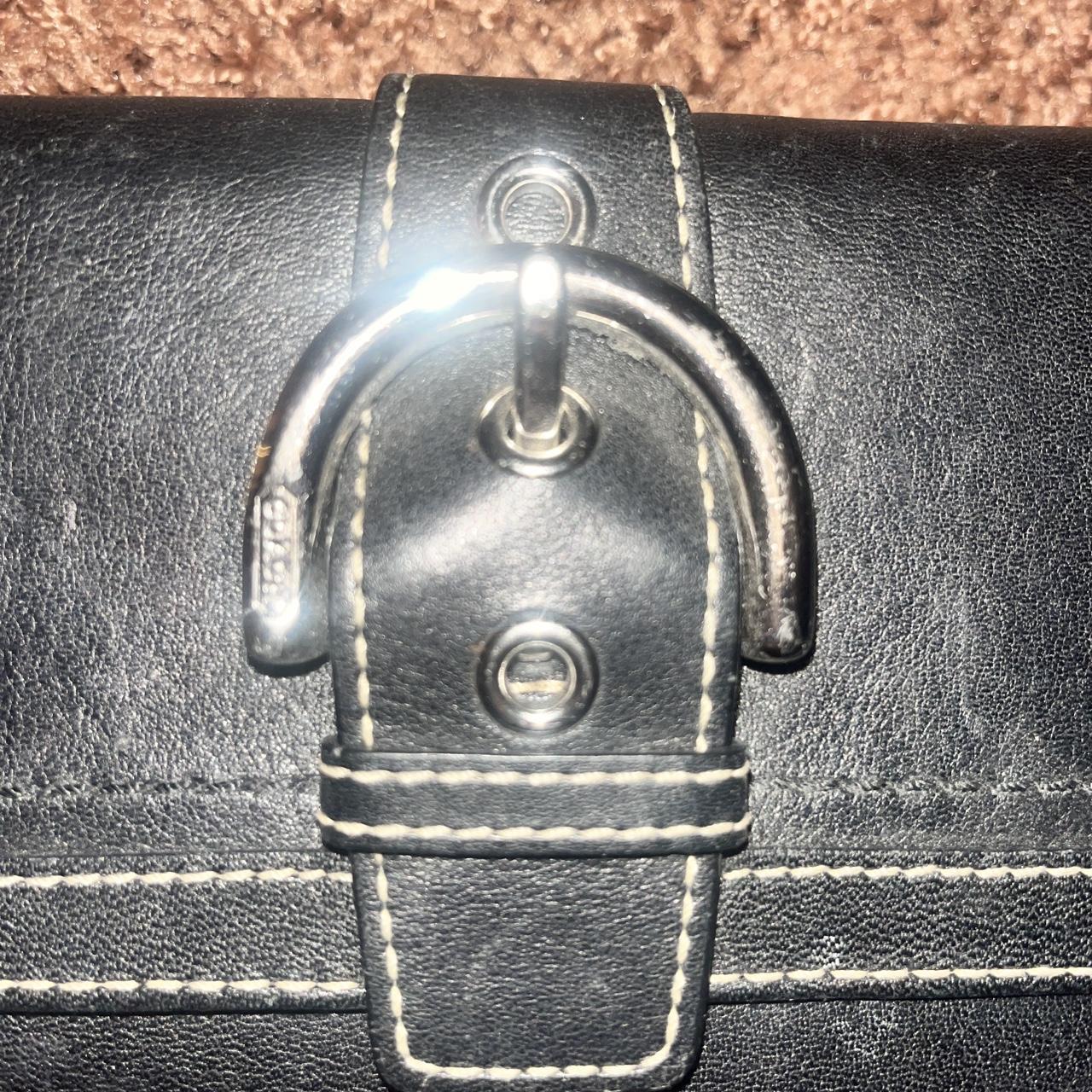 vintage coach buckle wallet used but in great... - Depop