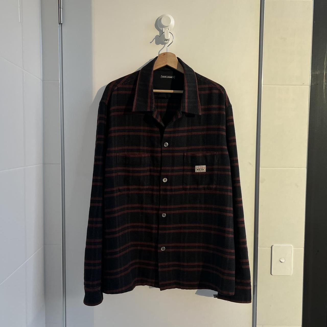 STUSSY X OUR LEGACY WORKSHOP HEUSEN SHIRT - Overdyed... - Depop