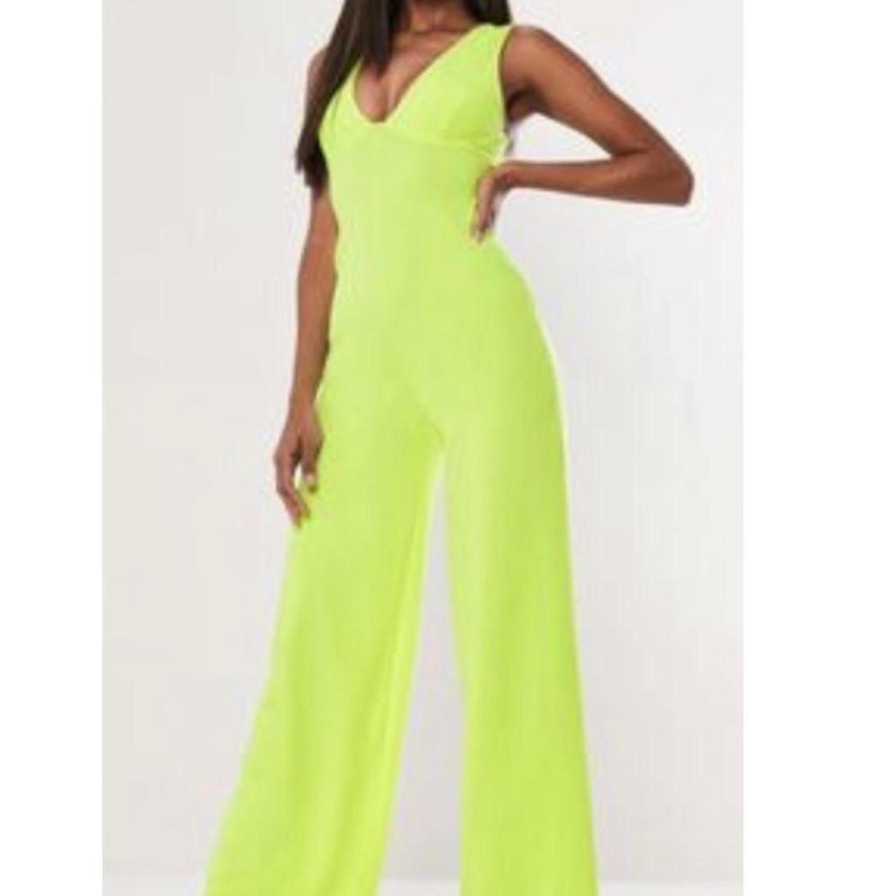 Missguided yellow jumpsuit on sale