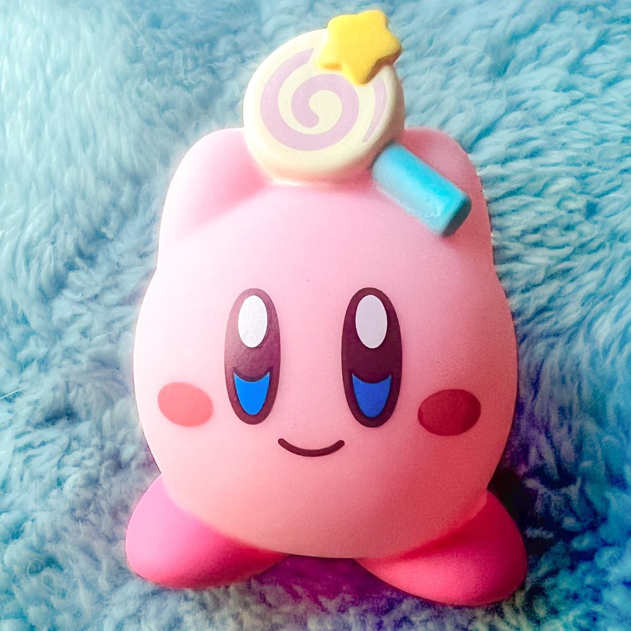 Adorable Kirby Figurine Holding Up A Lollipop... - Depop