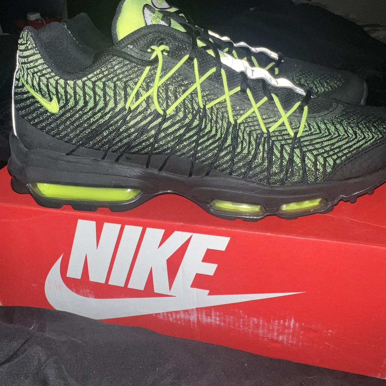 Nike air max 95 ultra jacquard trainers in green best sale