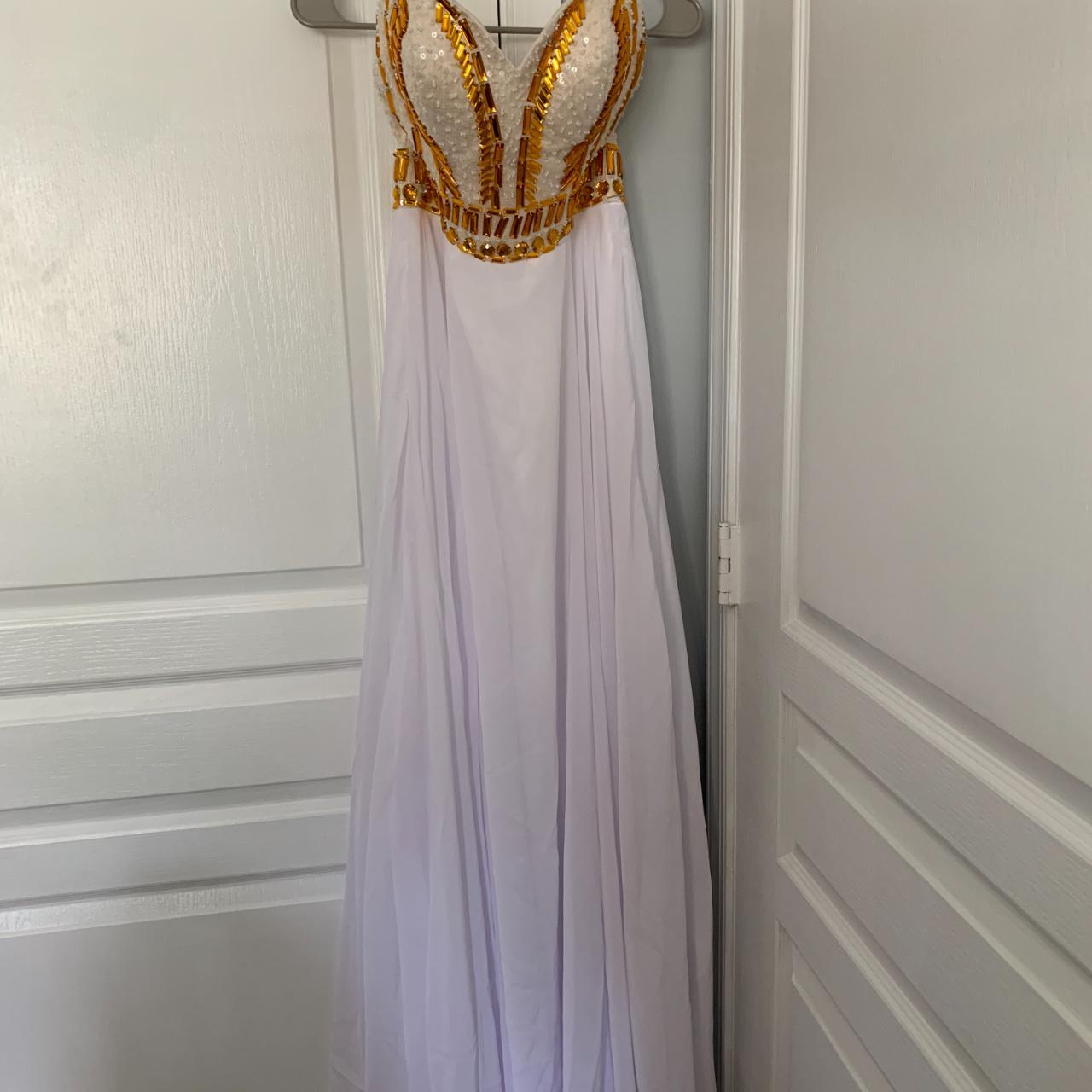 Jcpenny gold dress best sale