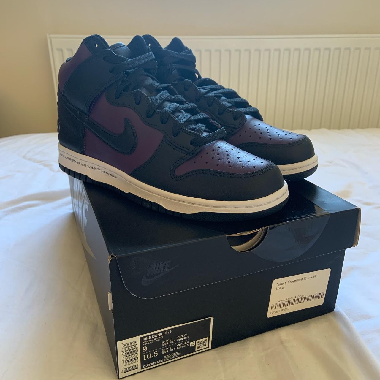 fragment x nike dunk high