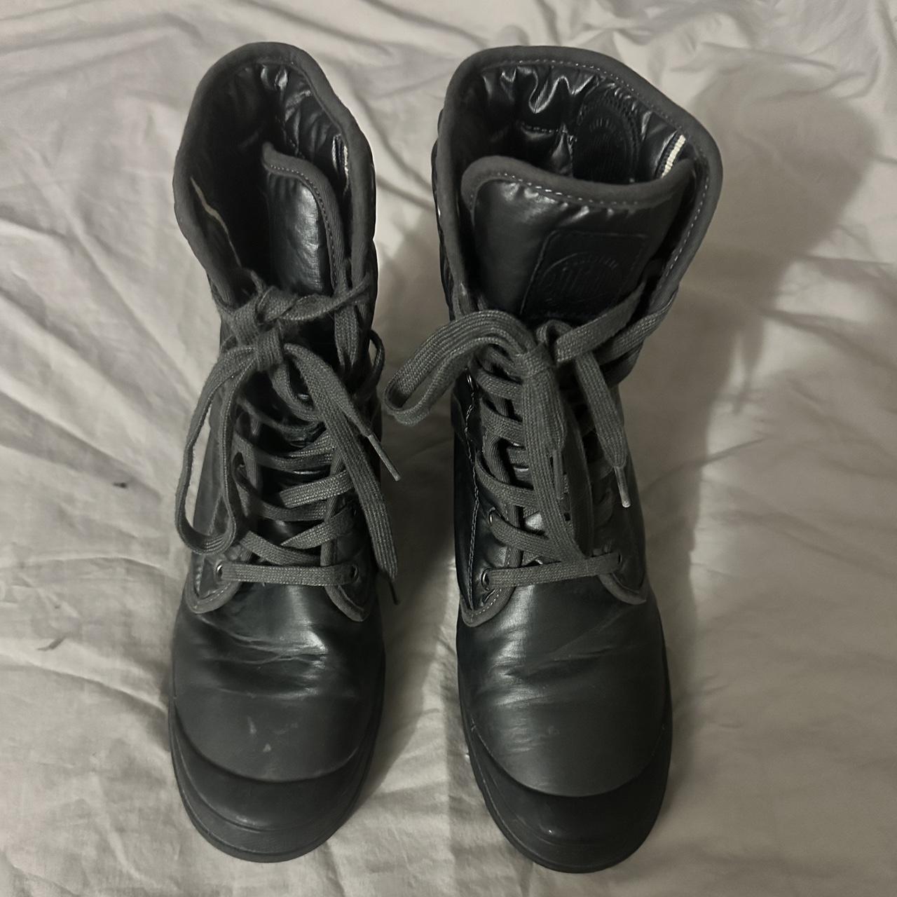 Palladium boots size 8.5 Hidden heel inside, about... - Depop