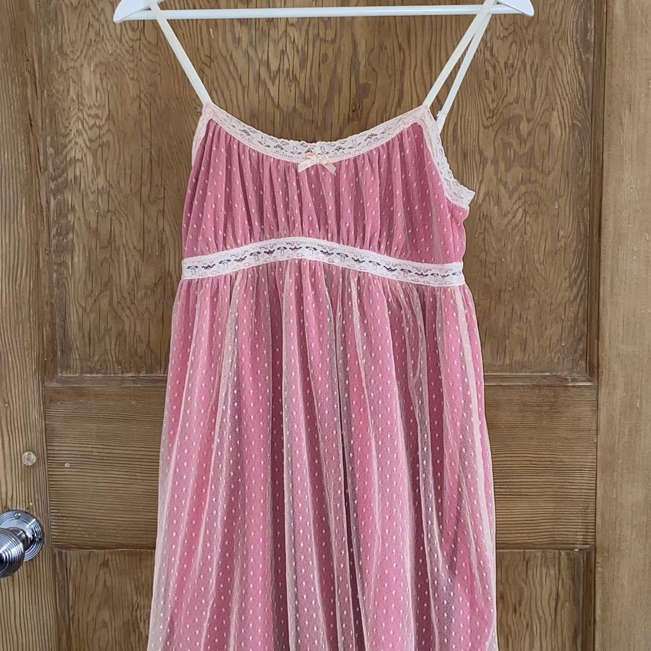 beautiful pink babydoll dress from urban outfitters... - Depop