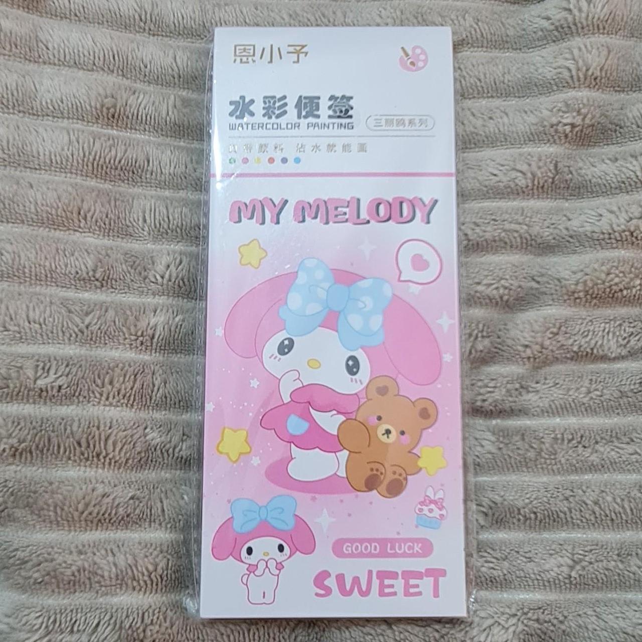 My Melody watercolour painting set Includes paint... - Depop