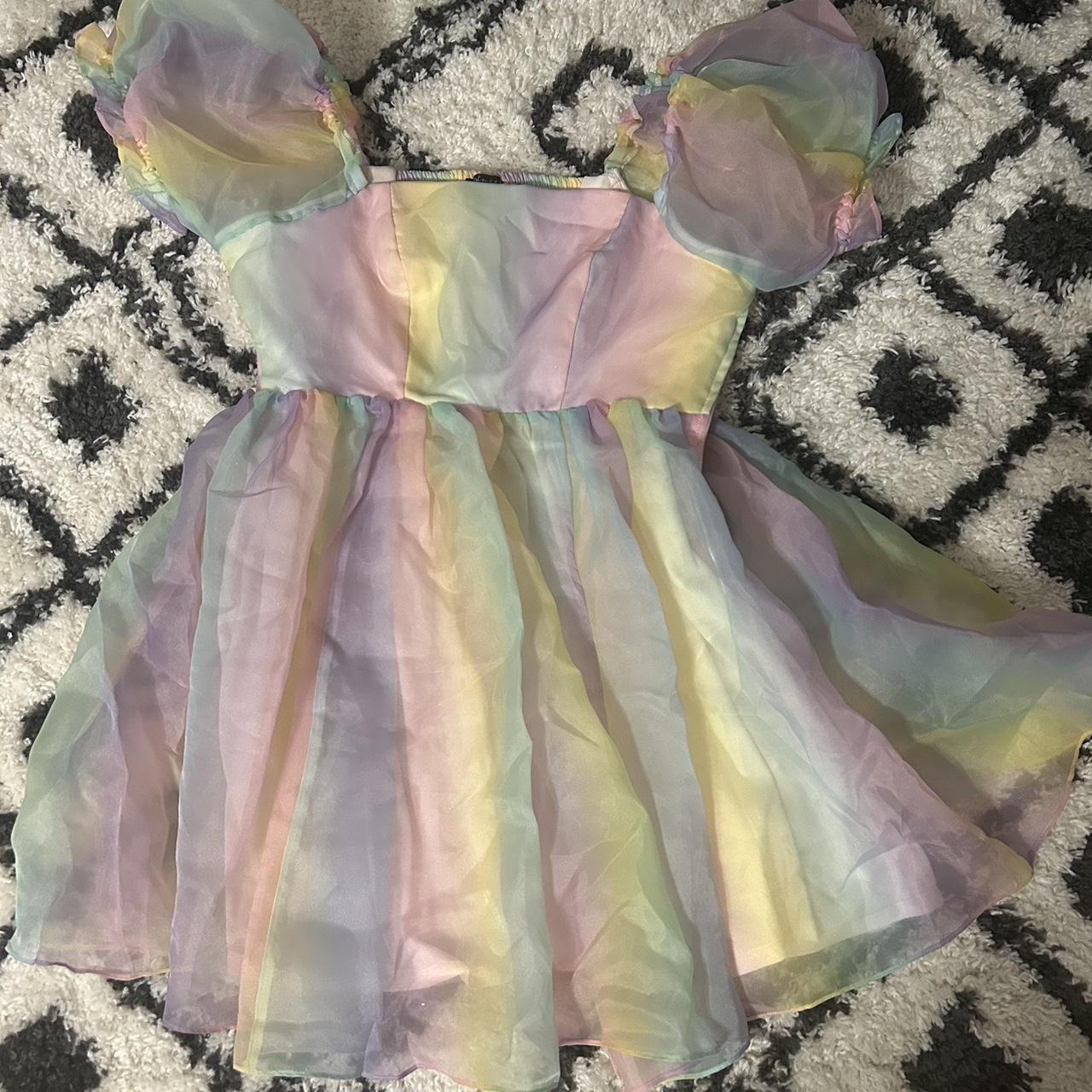 pastel-rainbow-organza-tiered-dress-with-pockets-and-depop