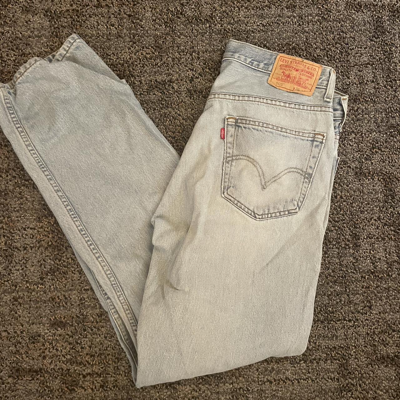 vintage levi’s 505 jeans size 36x32 great condition - Depop
