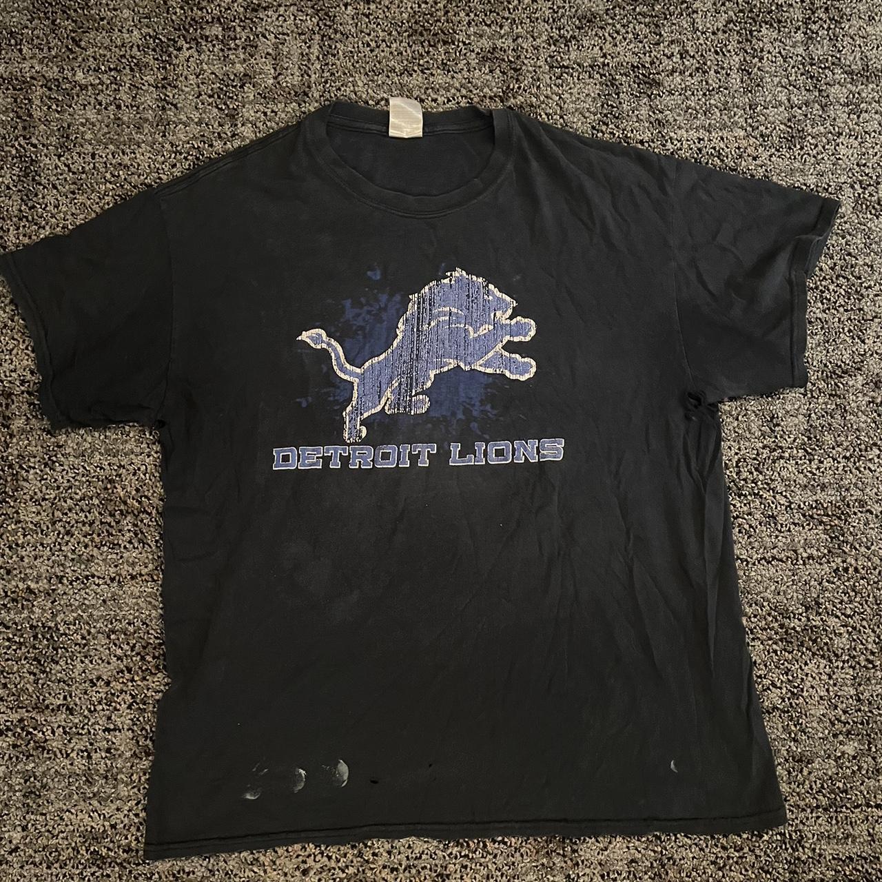 A1 VINTAGE 90S DETROIT LIONS 1953 WORLD CHAMPS SHIRT - Depop