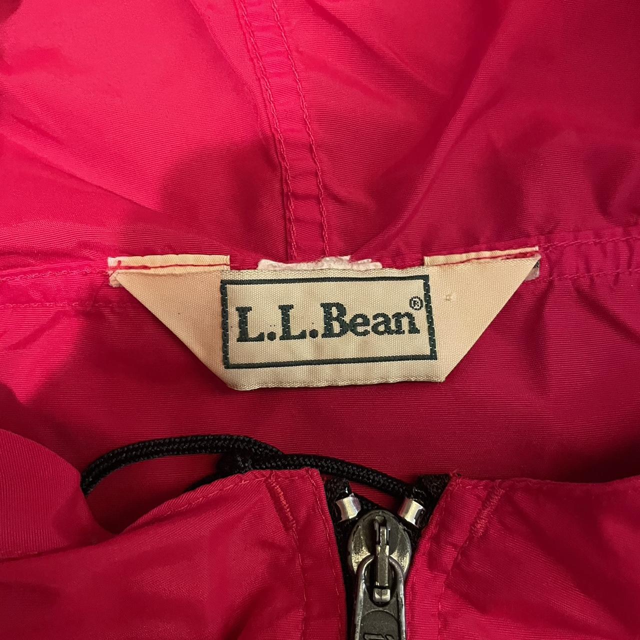 vintage LL bean red light weight windbreaker... - Depop