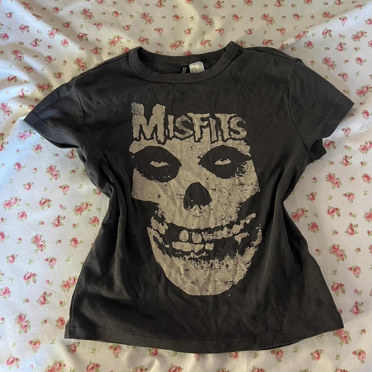 misfits hnm crop top baby tee ‼️paypal payments... Depop
