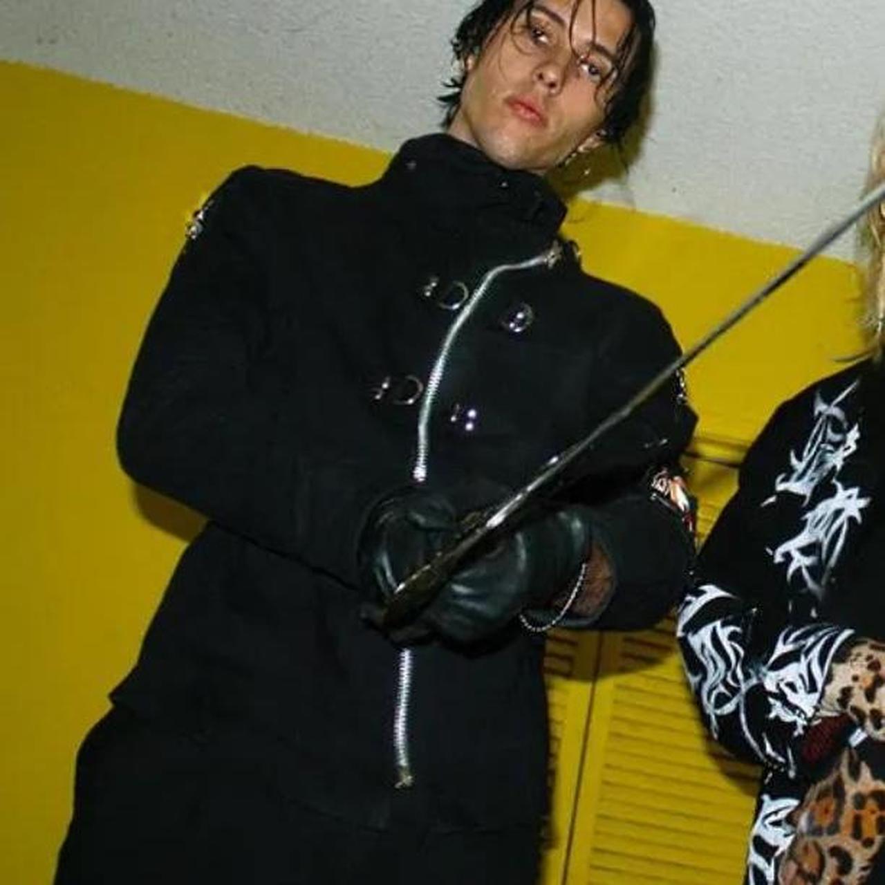 Lip Service Men's Black Jacket Depop