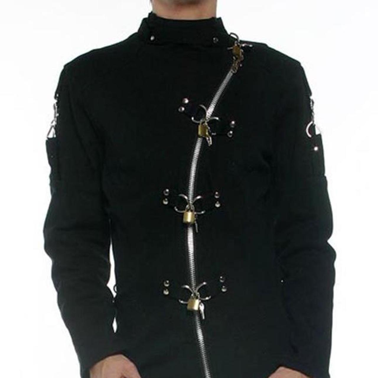 Lip Service Men's Black Jacket Depop