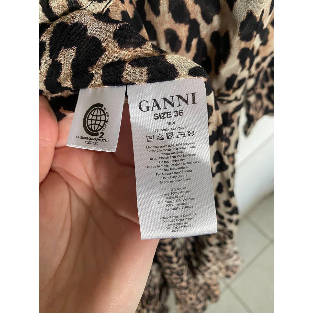 Ganni mullin hotsell georgette leopard