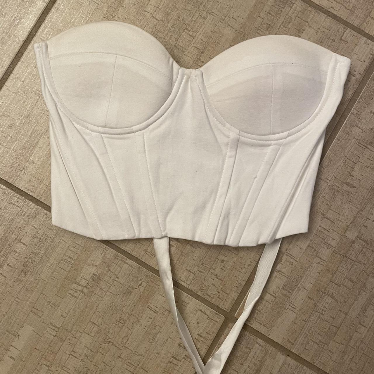 Princess Polly Women's White Corset Depop