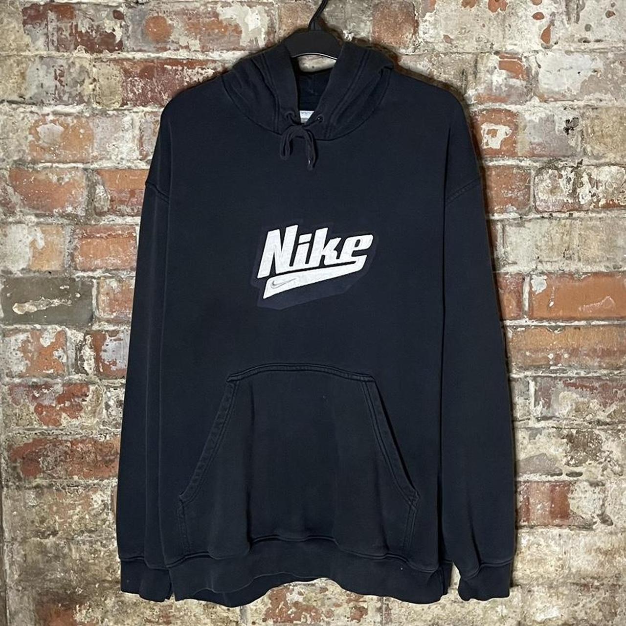 Nike Men's Black Hoodie | Depop