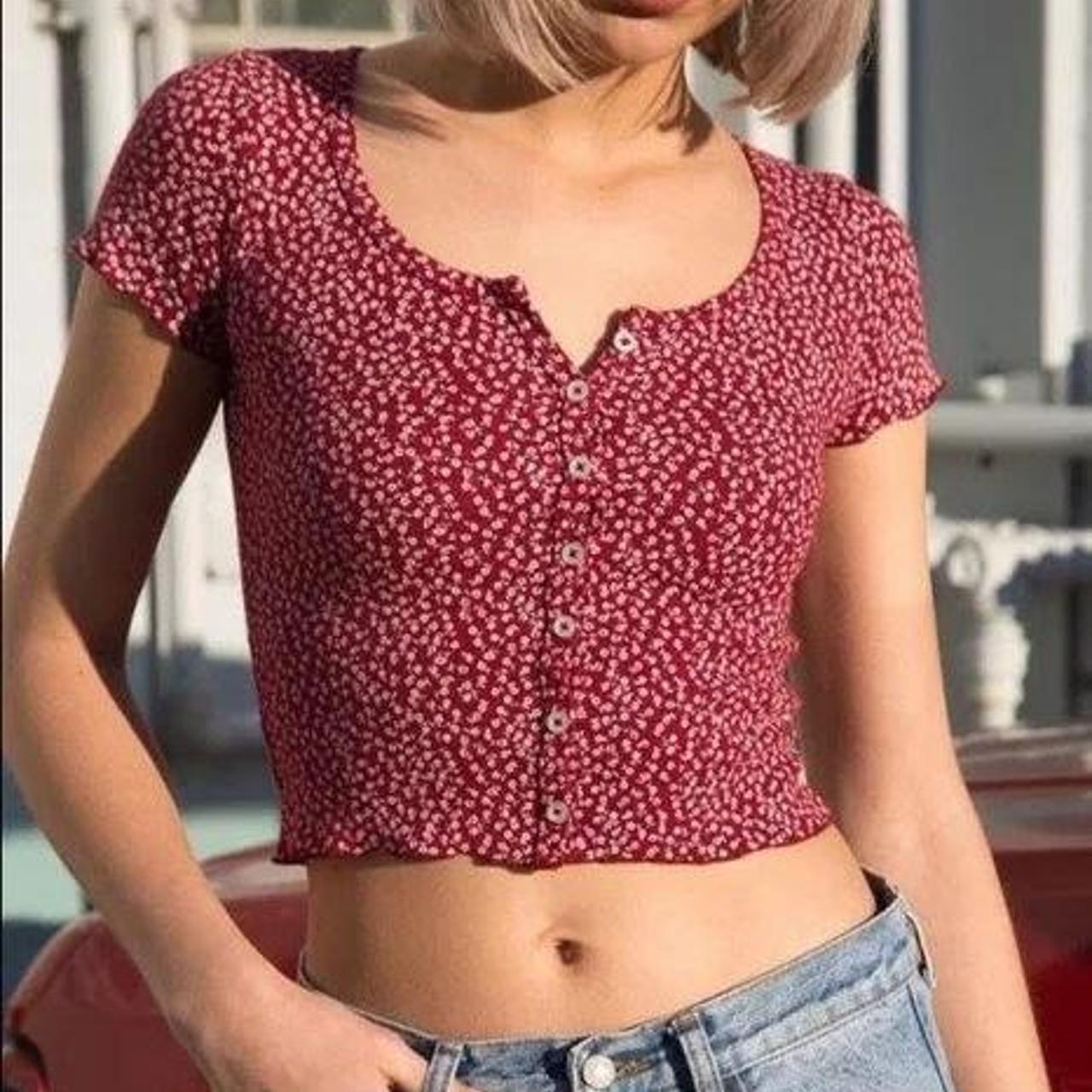 Zelly ruffle sales top