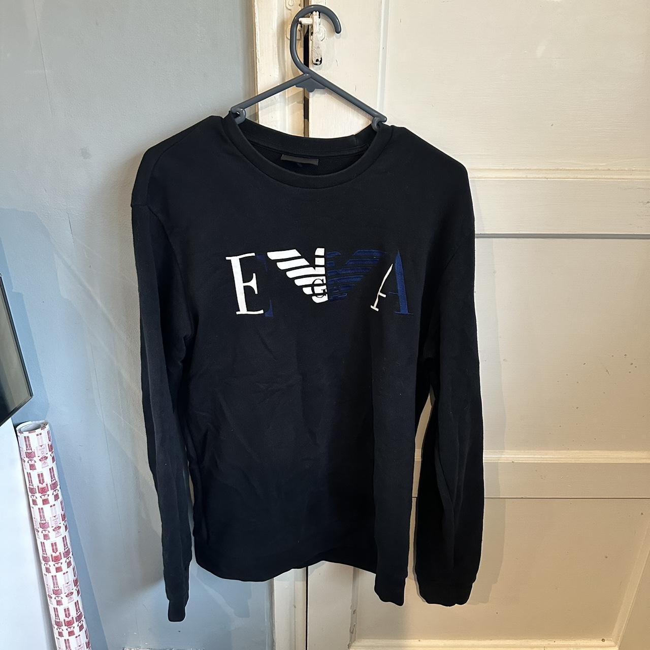 Armani crew neck outlet jumper