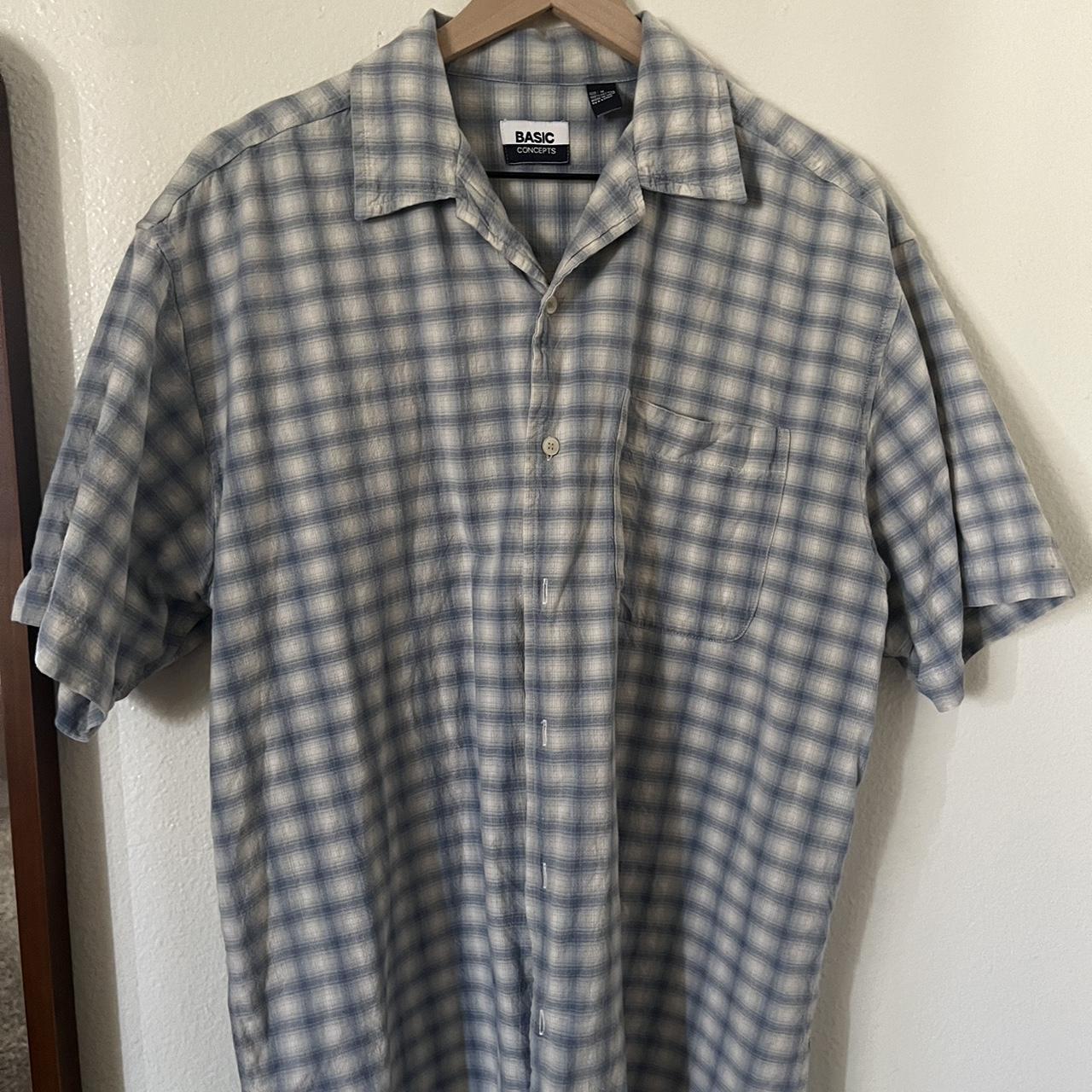 Basic concepts plaid button up *Still in great... - Depop