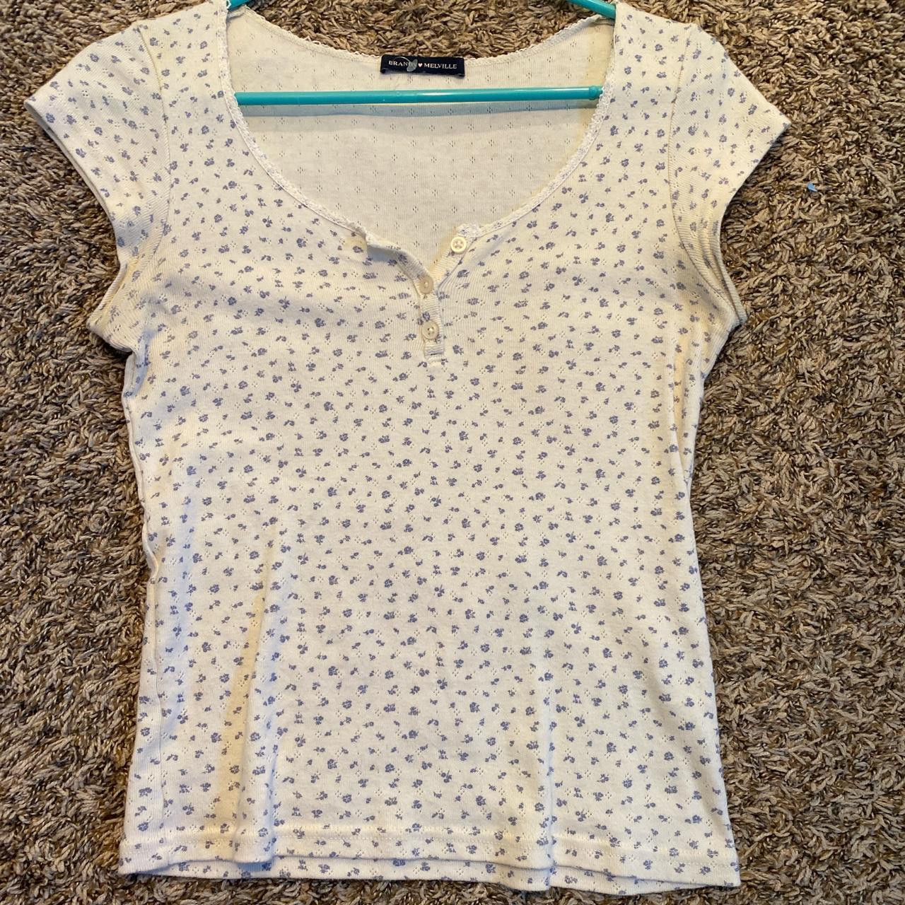 brandy Melville zelly top, long floral y2k Depop