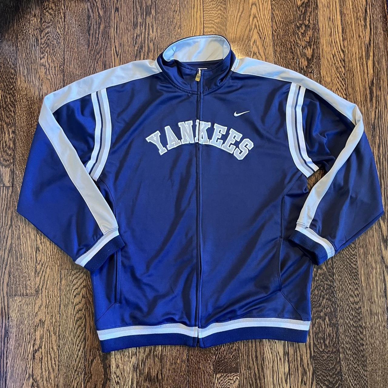 New York Yankees Vintage Nike Pullover Windbreaker - Depop