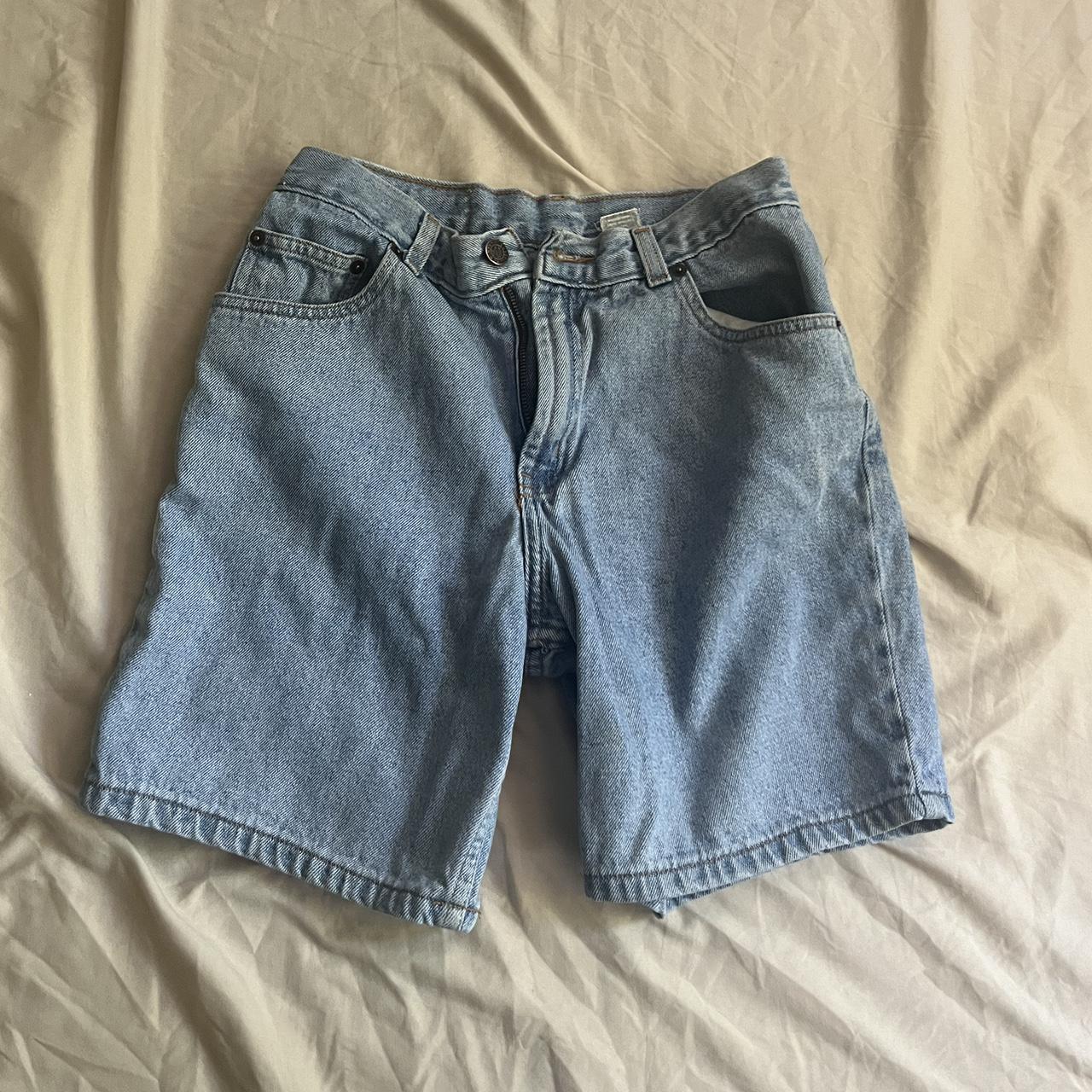 vintage old navy denim shorts / jorts in kids sizes... - Depop