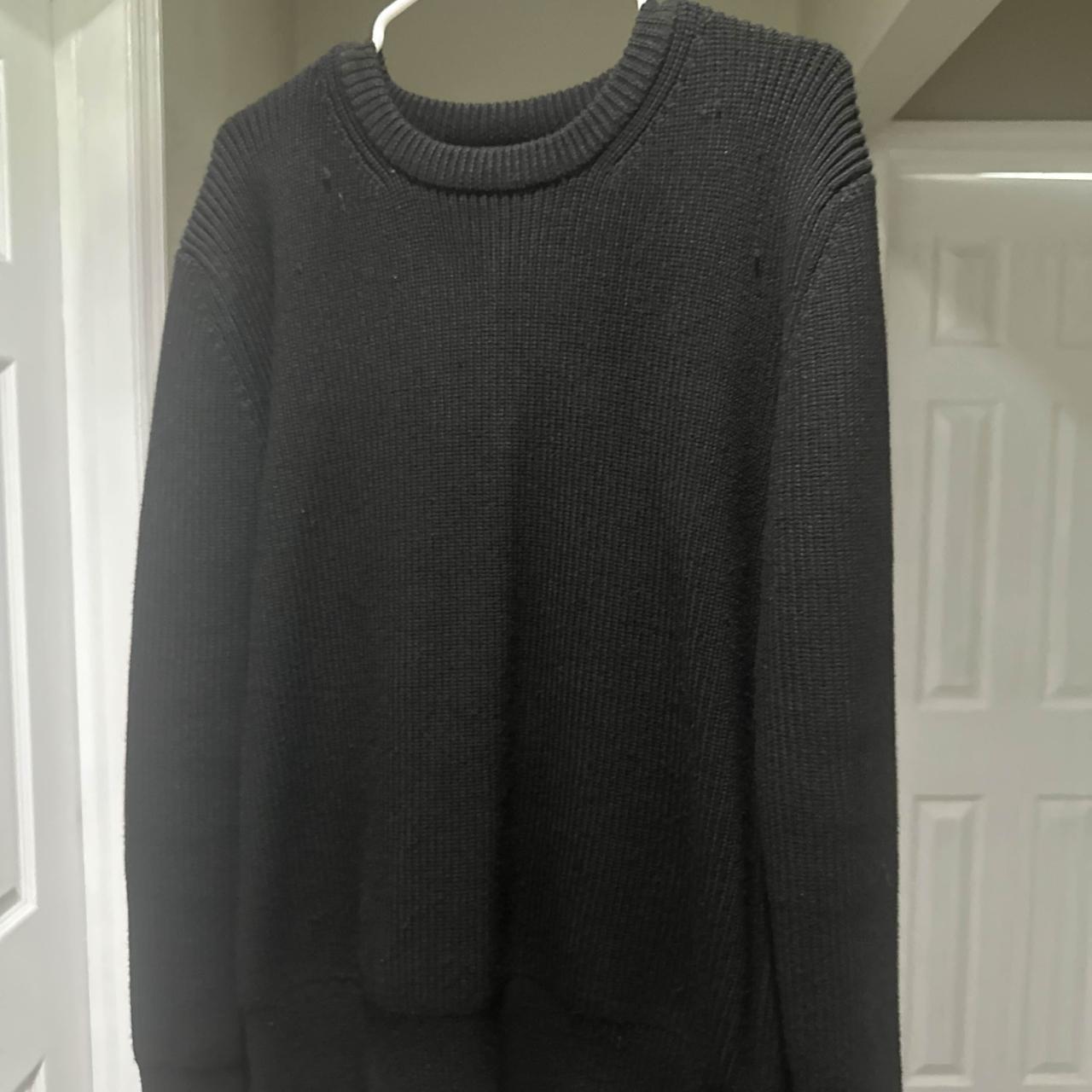 Maison Margiela Black Knit Sweater SIZE: | Depop