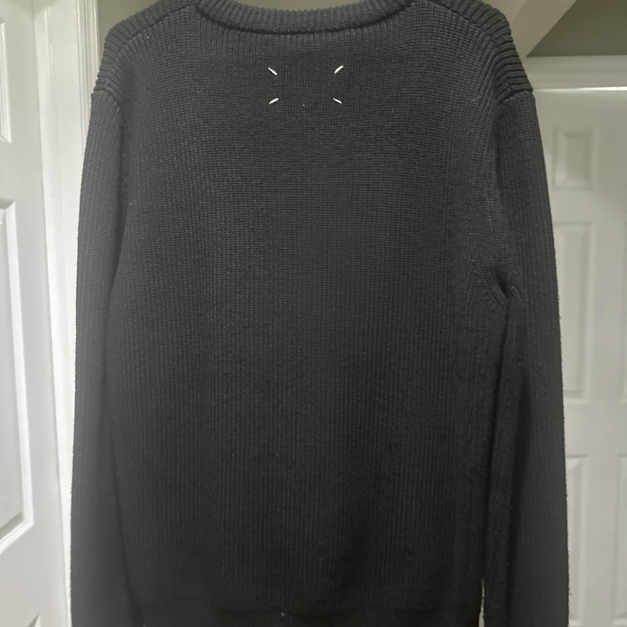 Maison Margiela Black Knit Sweater SIZE: | Depop