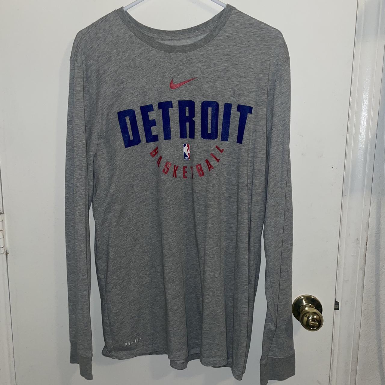 Detroit Pistons Dri-Fit Nike shirt Size... - Depop