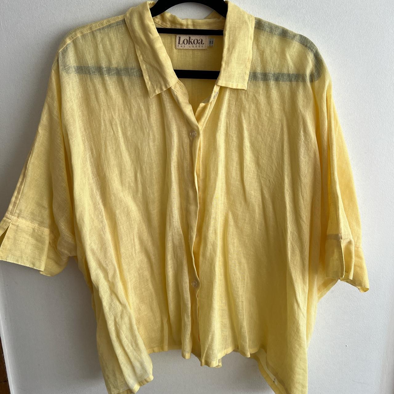 🌺 Button up shirt 🌺 Sheer lightweight fabric 🌺 Fit... - Depop