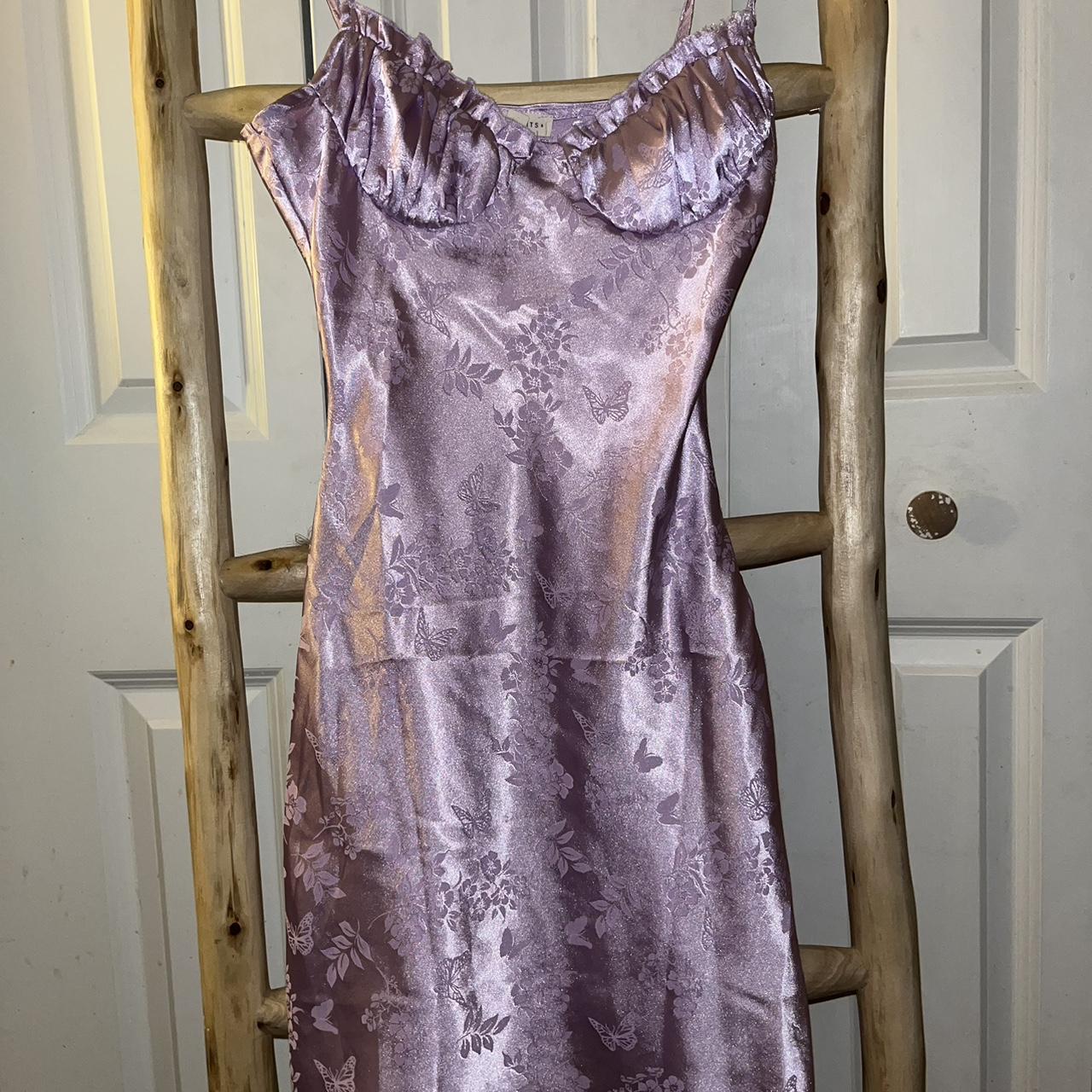 Purple silk-dresses - Depop
