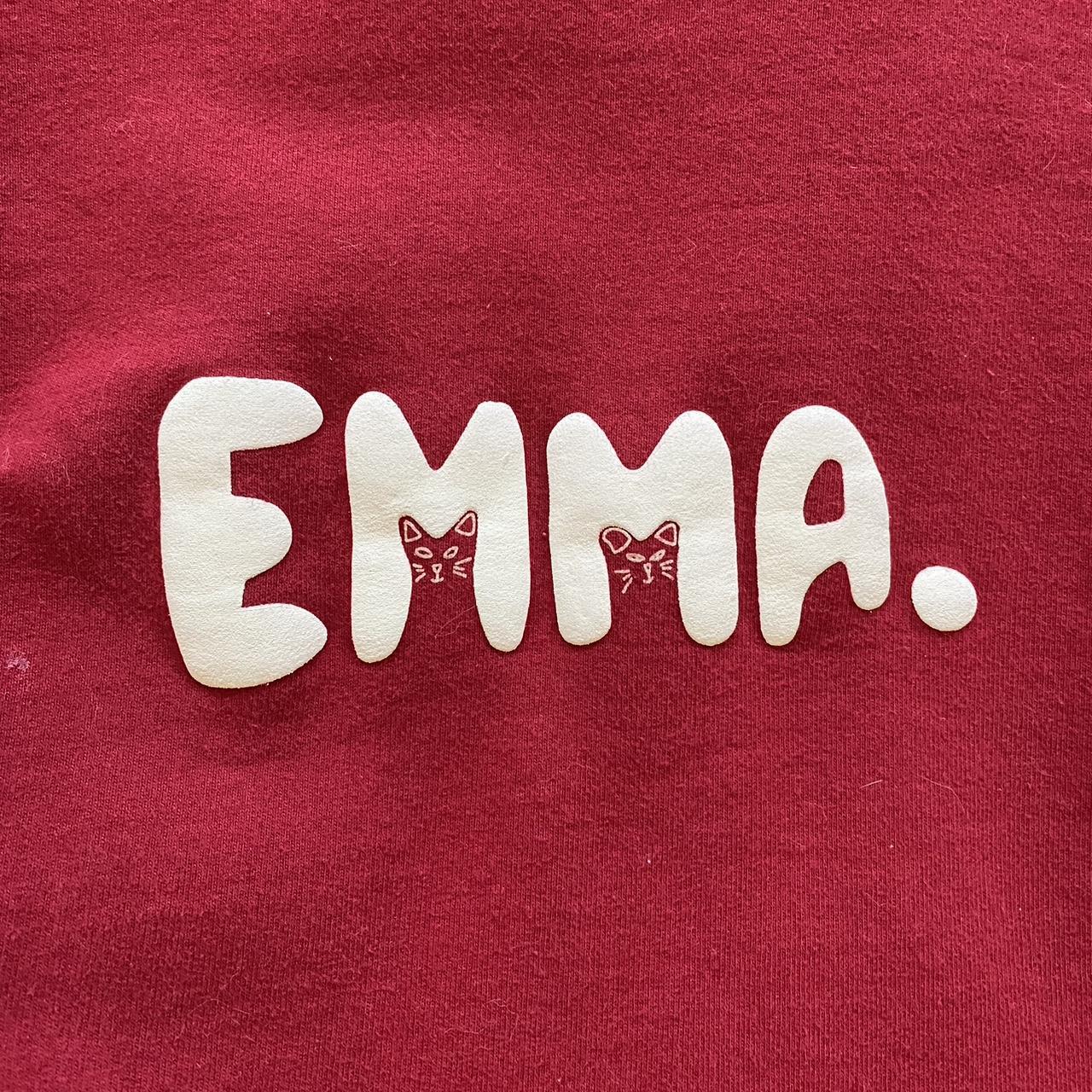 red emma chamberlain crew neck worn a few times, no... Depop