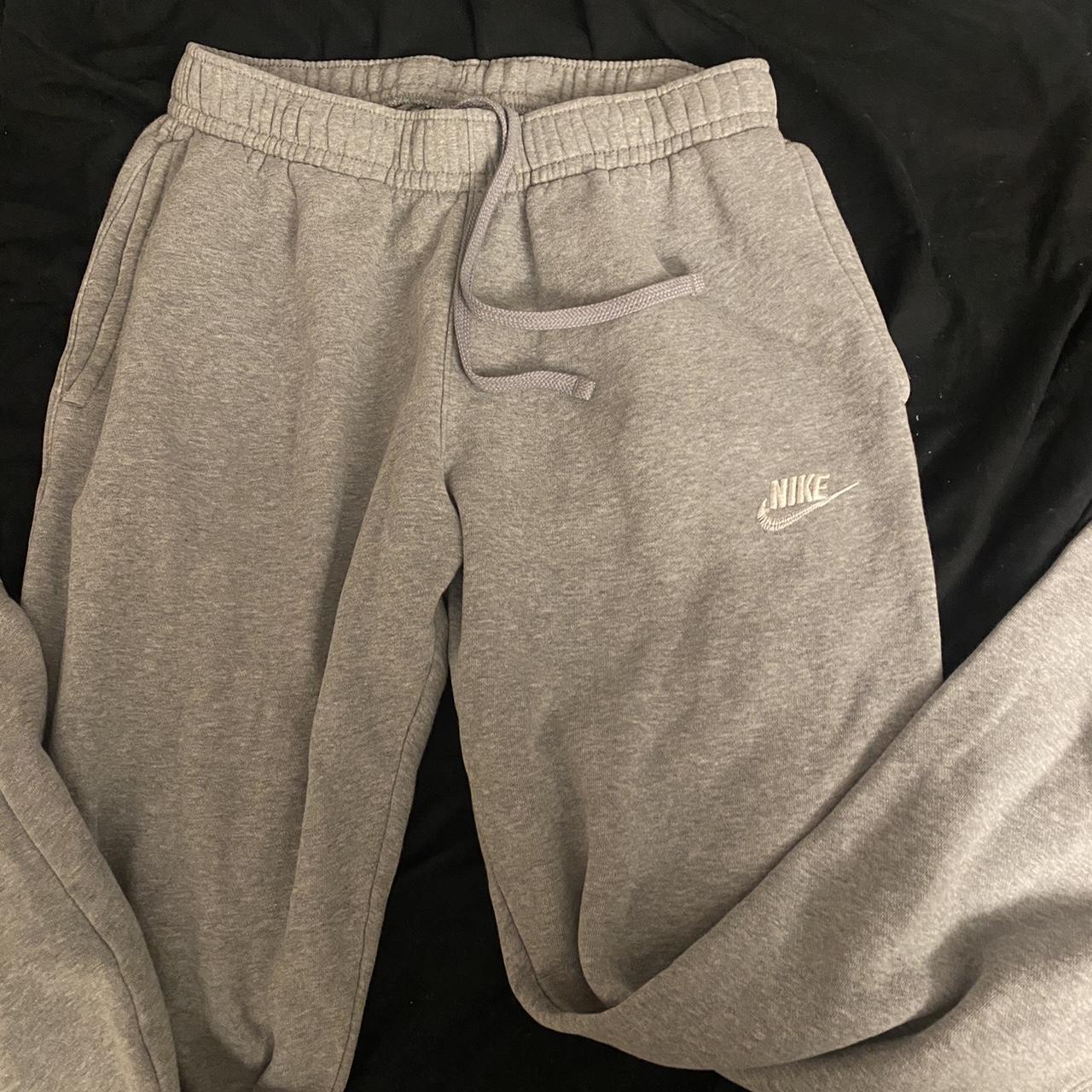 NIKE gray sweatpants Size SMALL - Depop