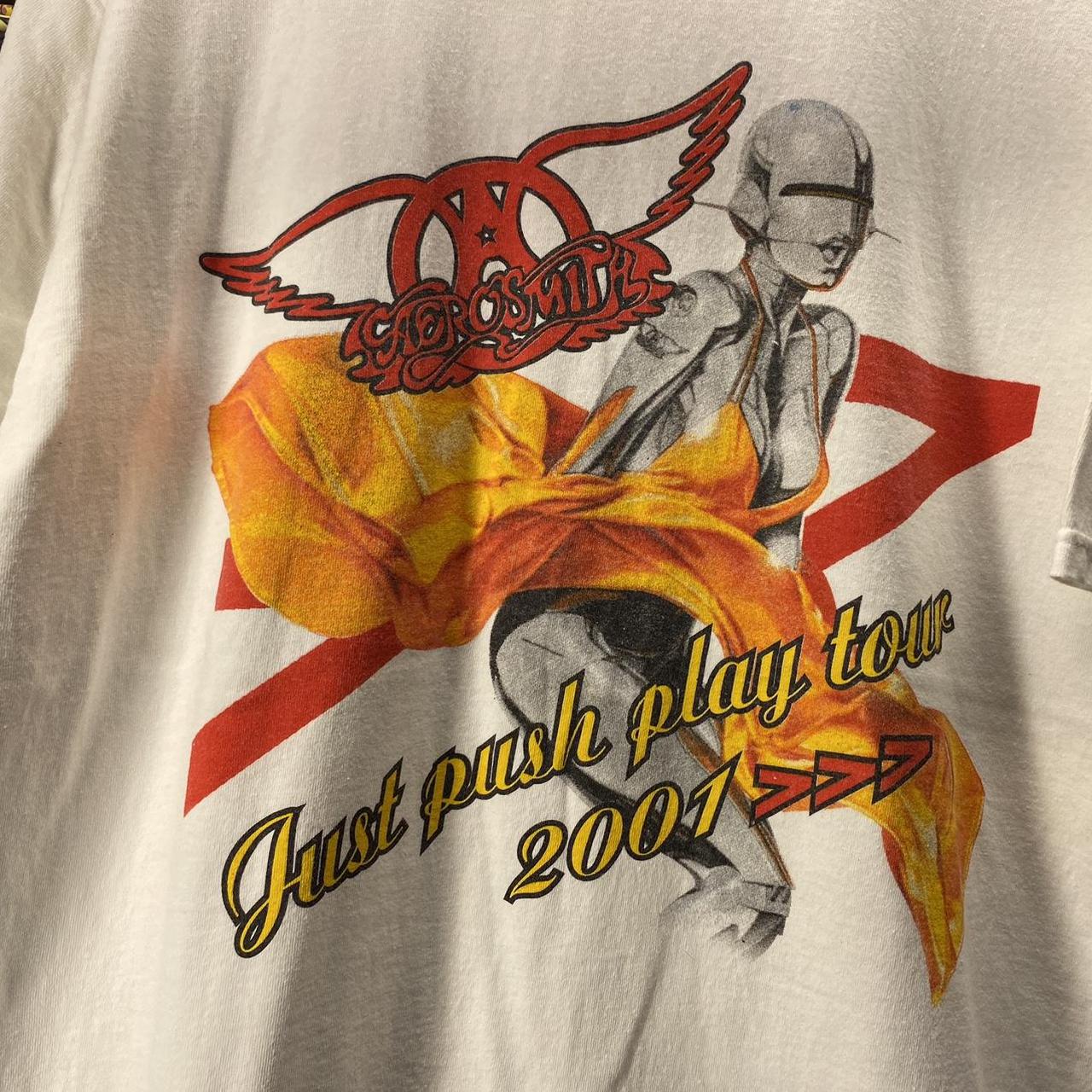 Vintage shirt aerosmith just push play tour 2001 | Depop
