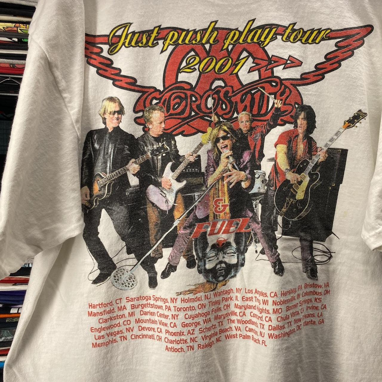 Vintage shirt aerosmith just push play tour 2001 | Depop