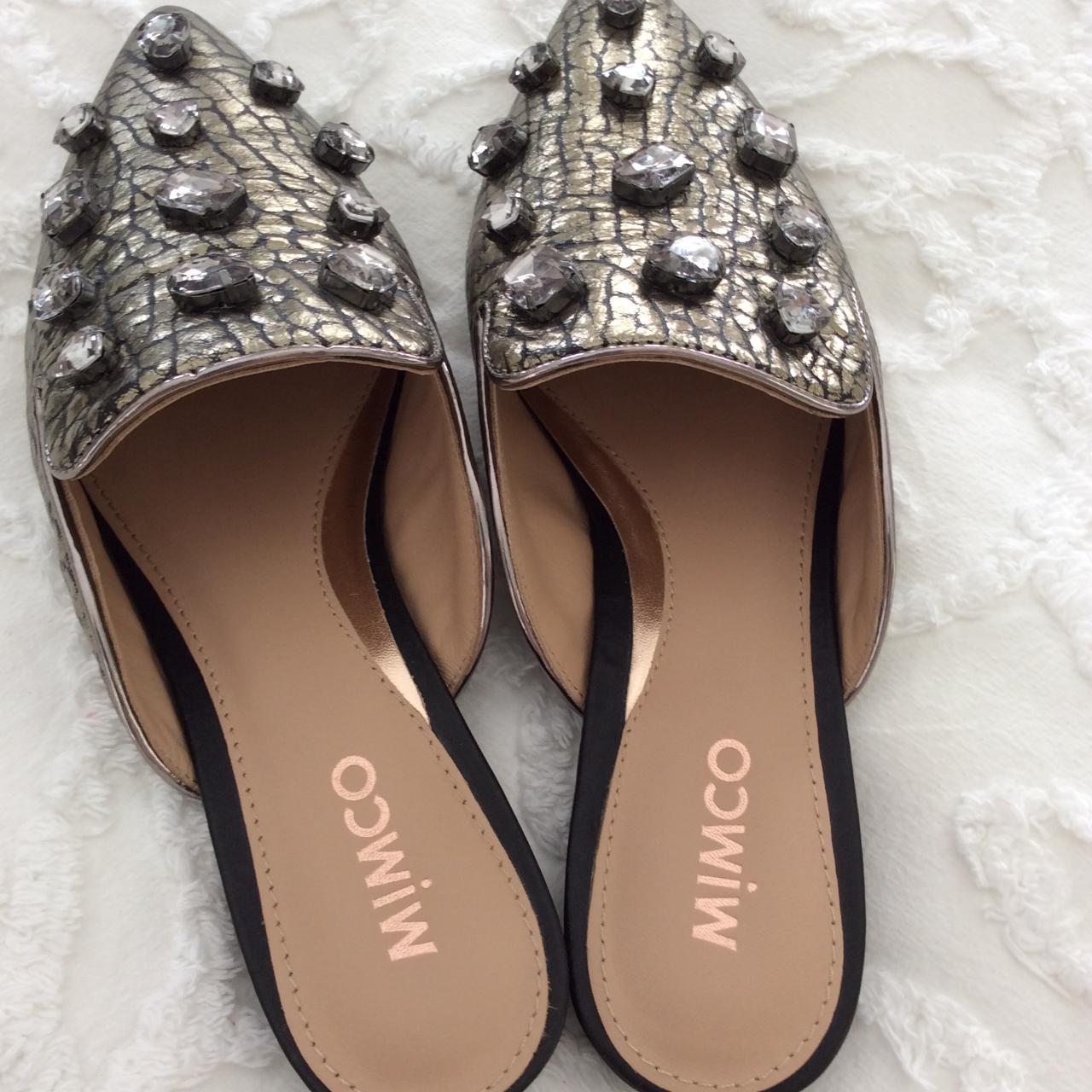 Women's Gold and Silver Slippers | Depop