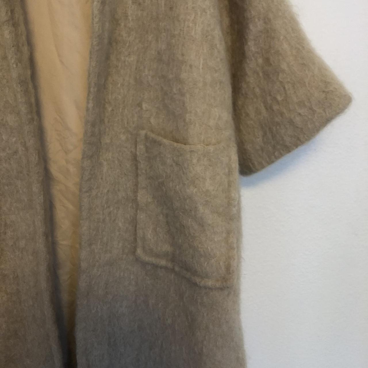 #1950s #mohair #coat in cream color mid sleeve with... - Depop