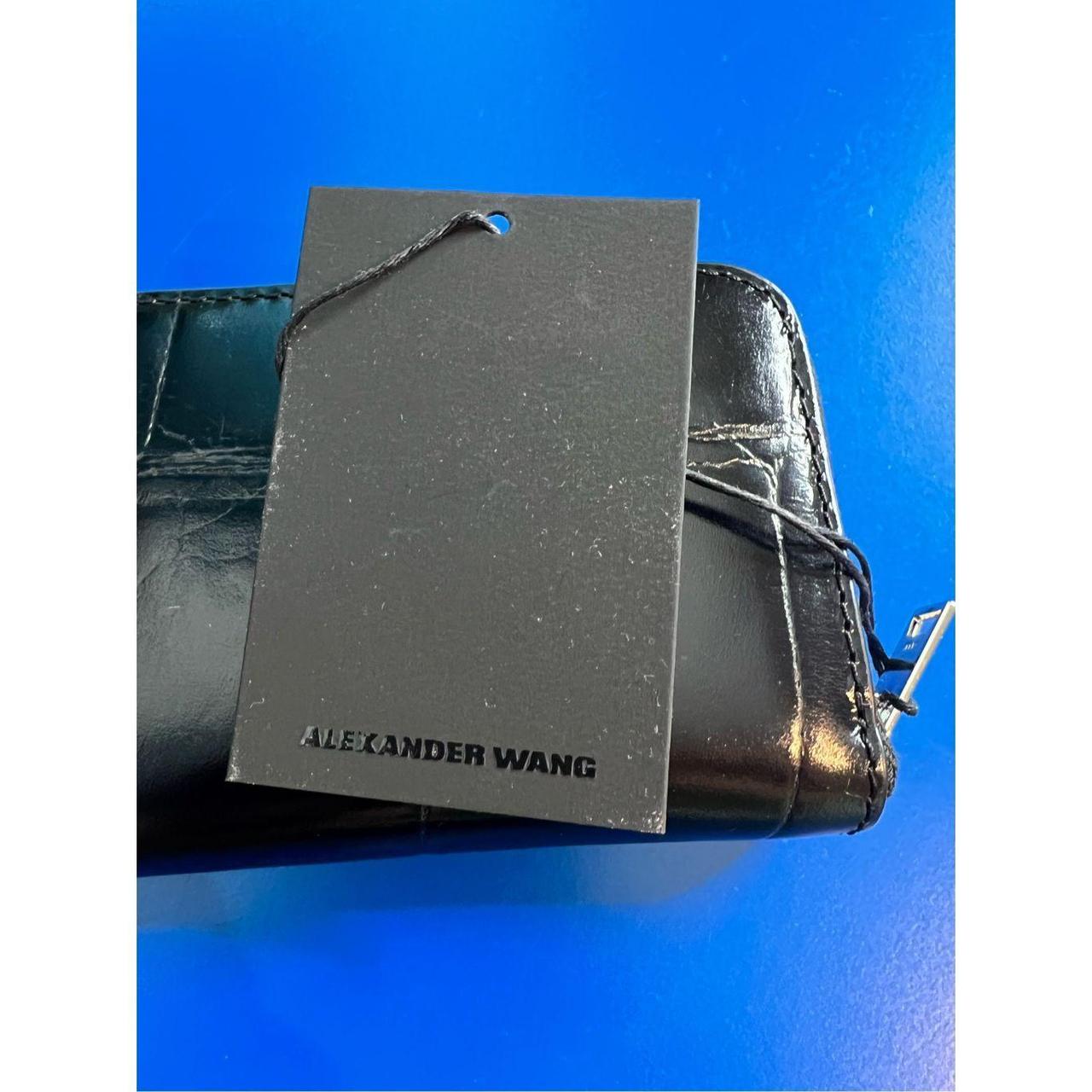 $295 NWT Alexander Wang Black Croc Dime Compact... - Depop