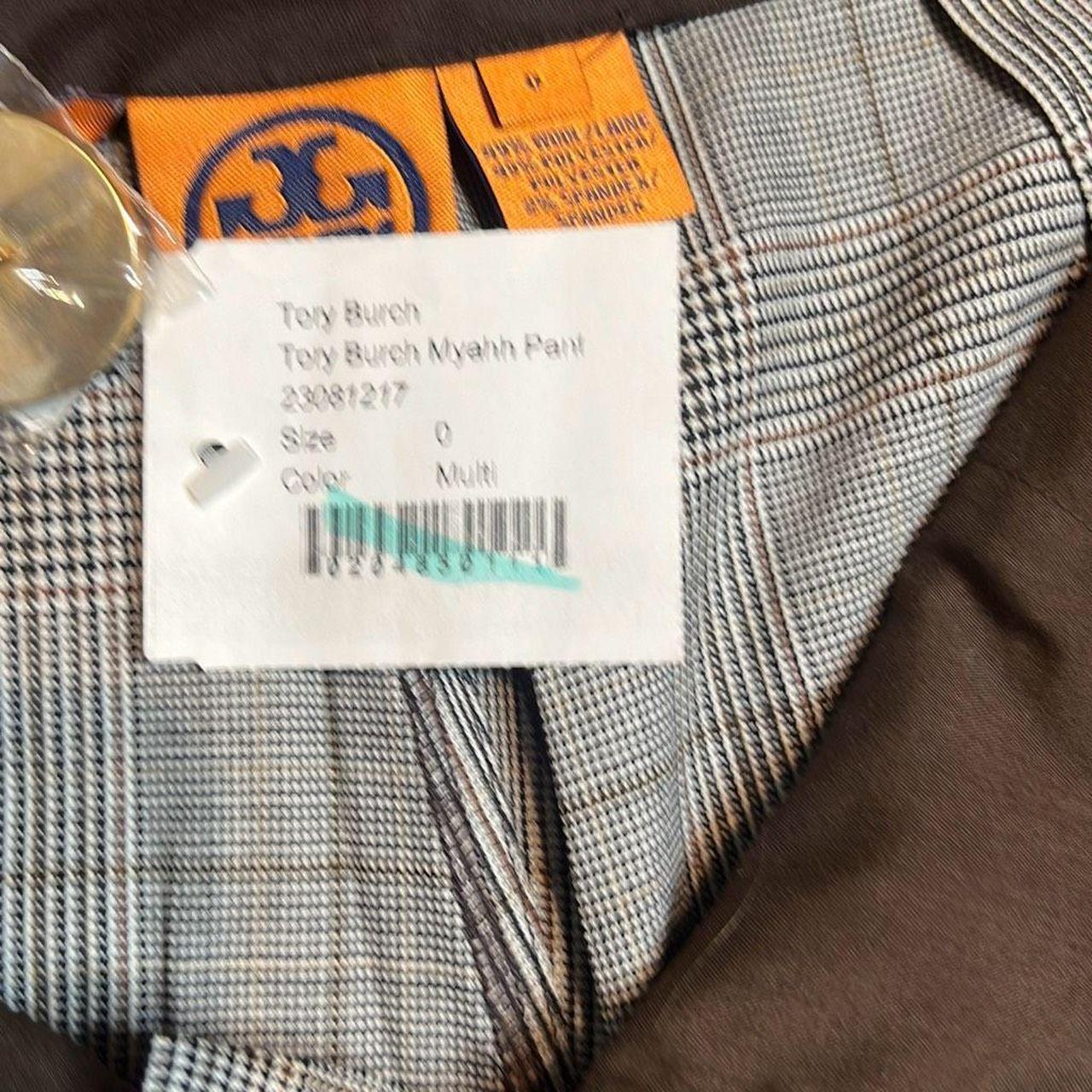 $350 NWT Tory Burch Myahh Plaid Pants. Size 0. This | Depop