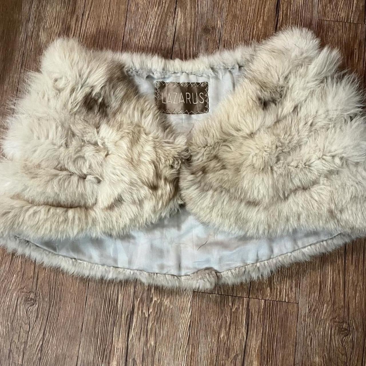 fur shawl vintage