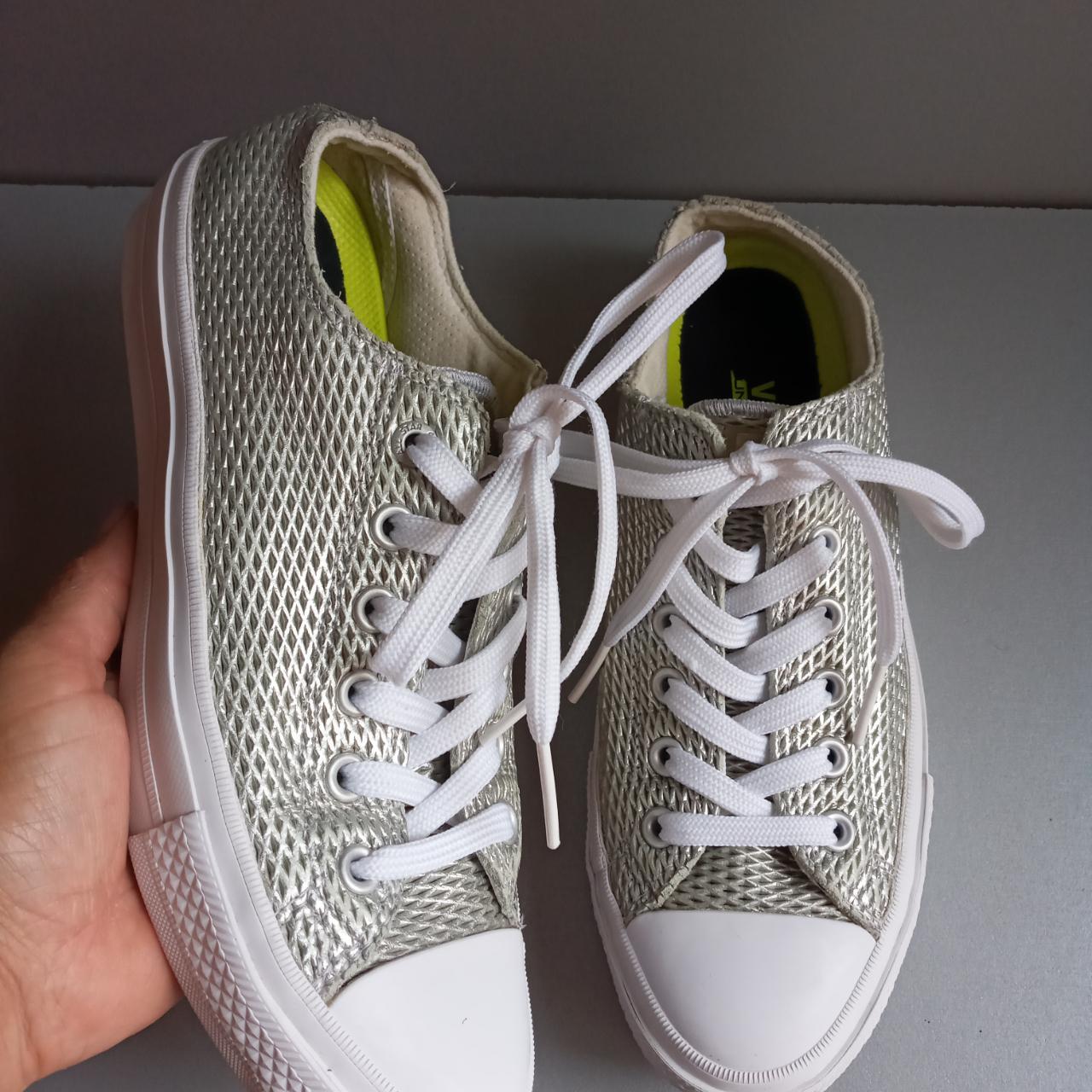 Silver chucks womens online