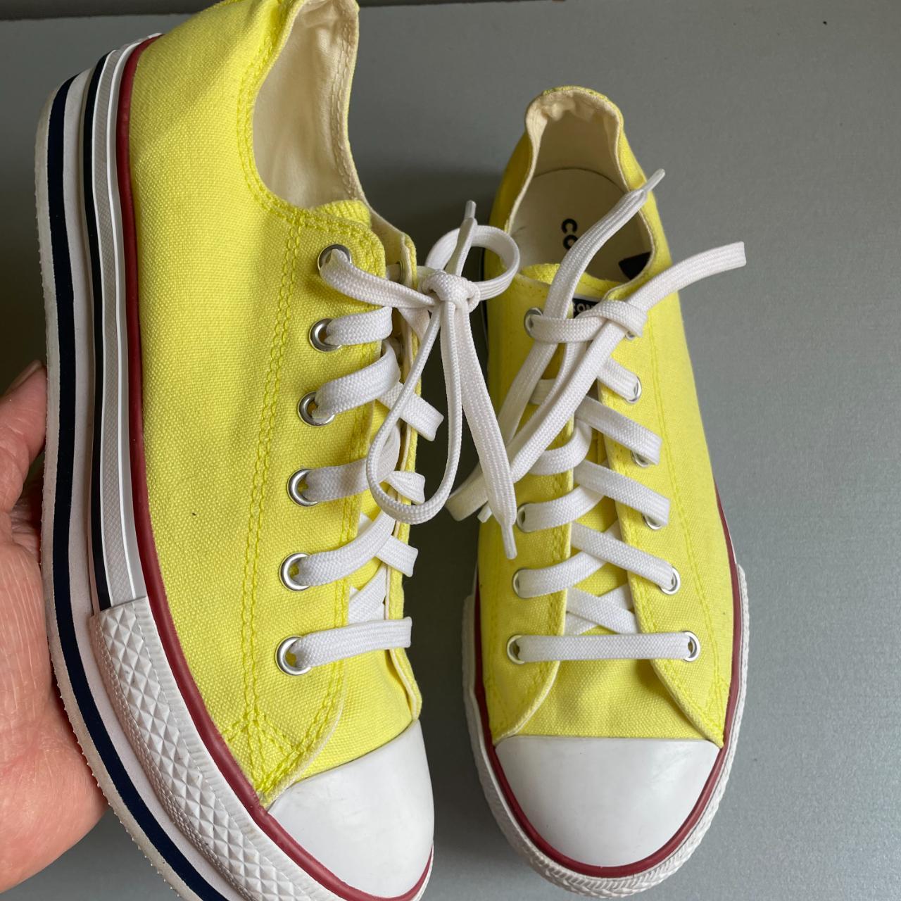 Childrens yellow converse uk best sale