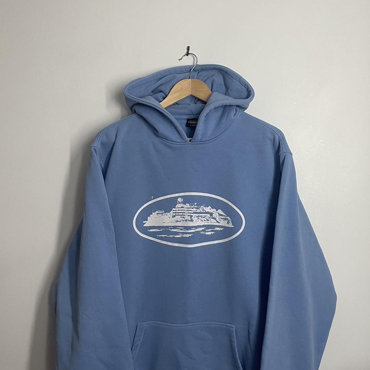 Corteiz baby blue Alcatraz hoodie Great quality... - Depop