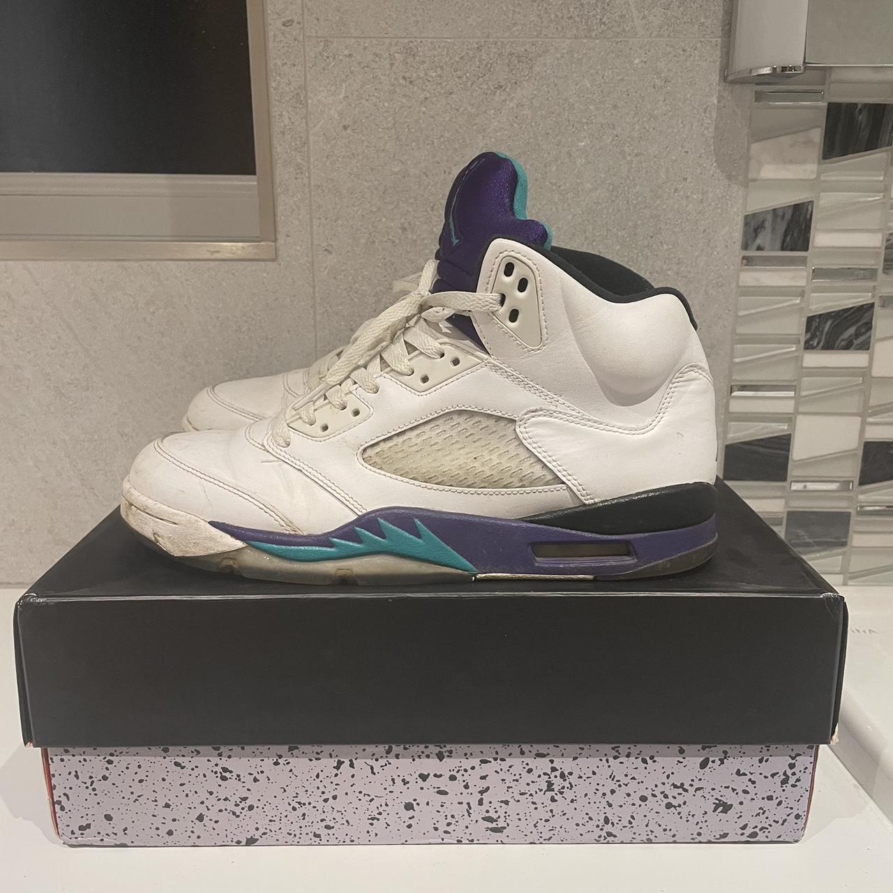 Jordan 5 Retro Grape (2013) Size UK 9. Fits tts... - Depop