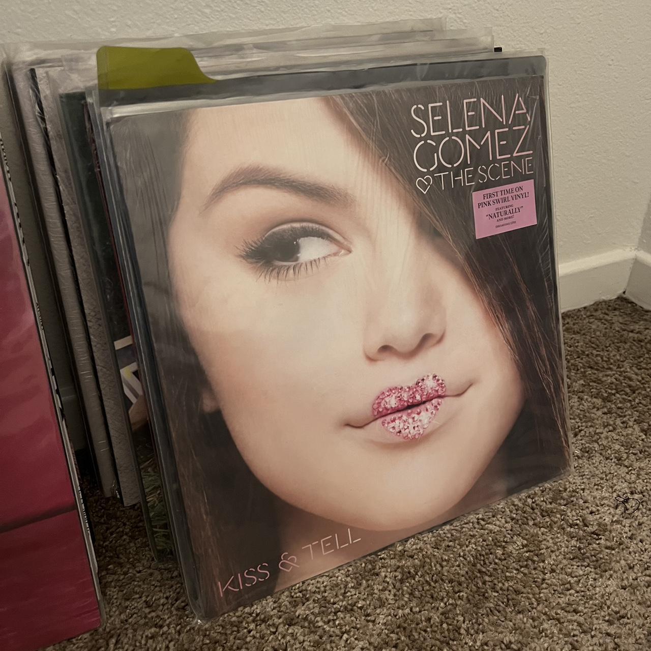 Selena Gomez and The Scene Kiss and top Tell PINK Swirl Vinyl