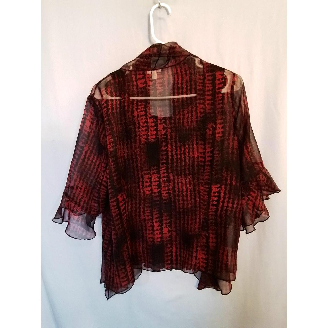 Source Unknown Women's Blouse - Red/Black - L – N… - image 7