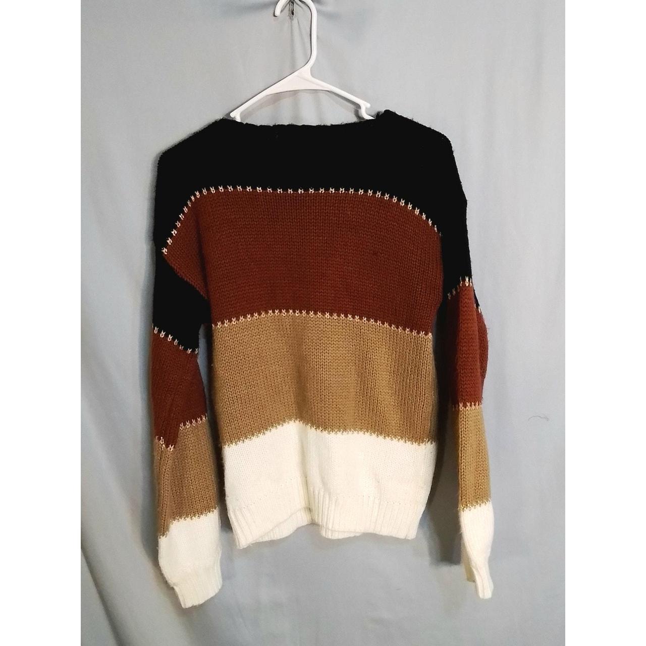 Source Unknown Women's Sweater - Brown/Multi - S … - image 4