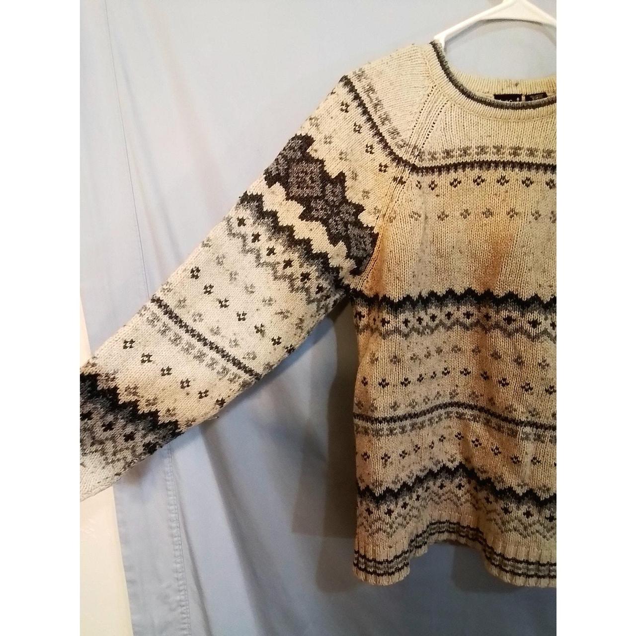 Source Unknown Men's Sweater - Cream/Grey - M – N… - image 4