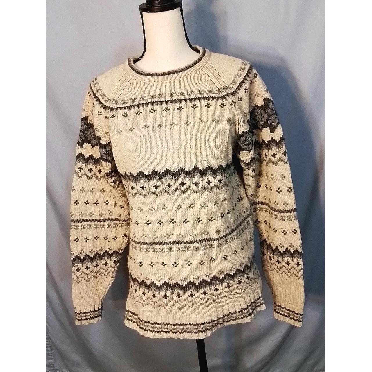 Source Unknown Men's Sweater - Cream/Grey - M – N… - image 1