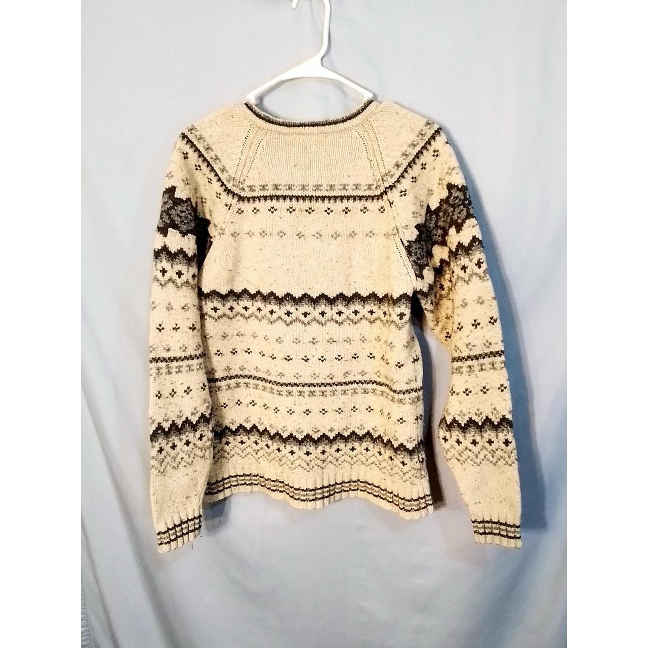 Source Unknown Men's Sweater - Cream/Grey - M – N… - image 5